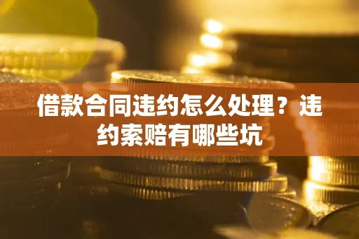 济南借款合同违约怎么处理？违约索赔有哪些坑