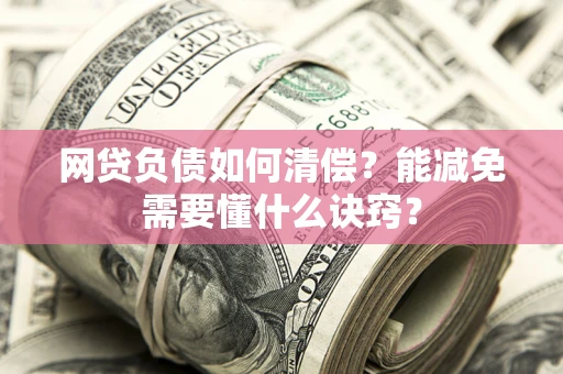 济南网贷负债如何清偿？能减免需要懂什么诀窍？